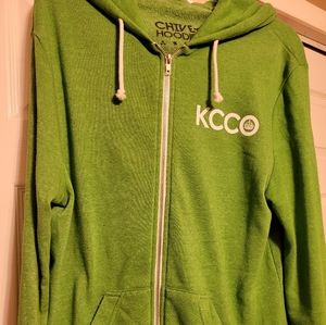 SOLD! Chive KCCO fleece zip up hooded sweatshirt jacket